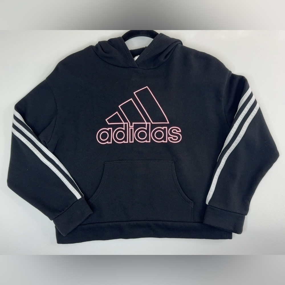 Adidas Sport Crop Girls 3 Stripe Goodie Size 14 - Picture 1 of 9